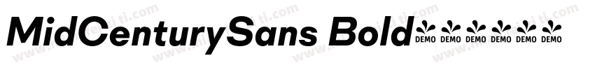 MidCenturySans Bold字体转换